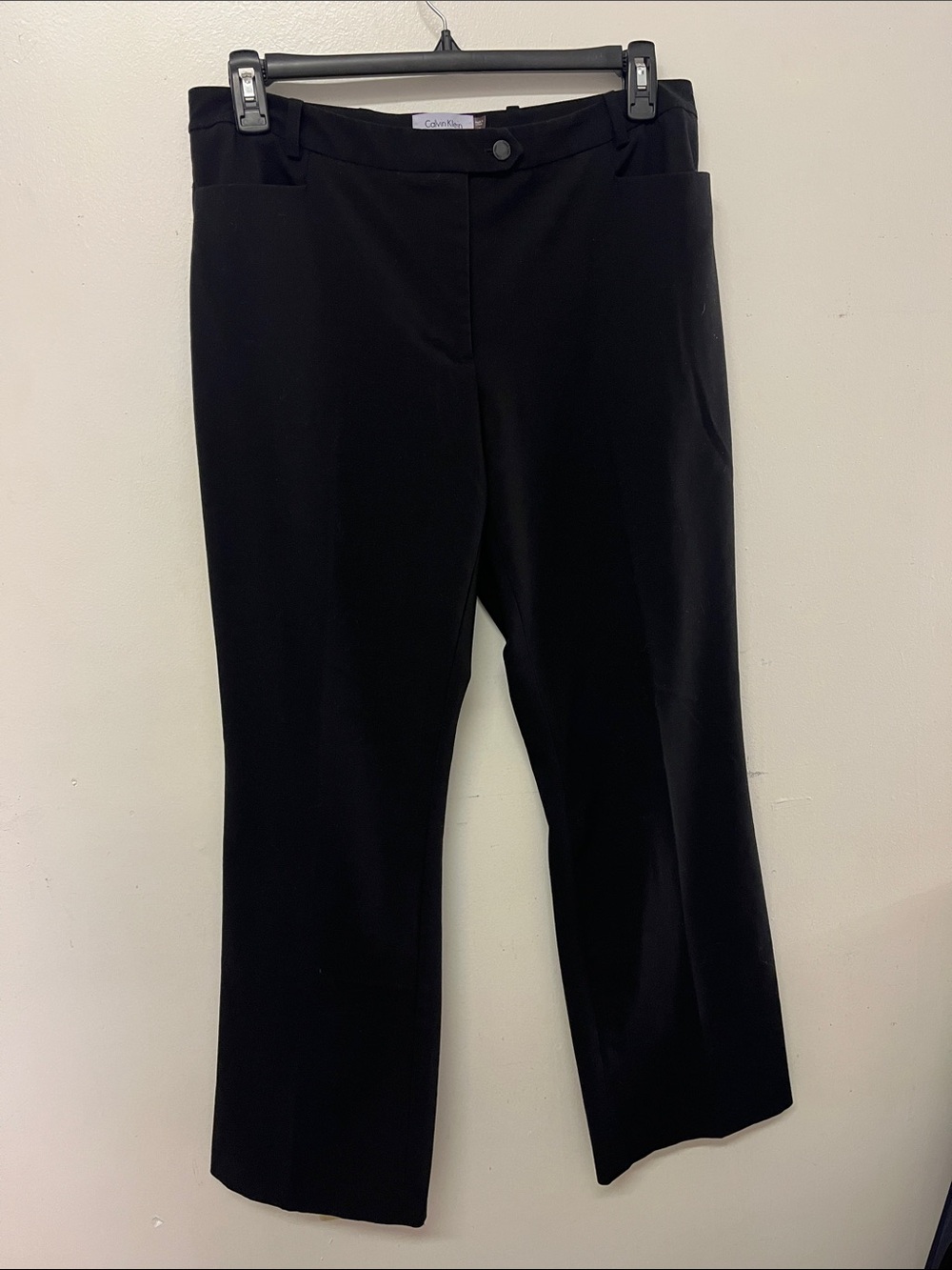 Calvin Klein Black Straight-Leg Women's Pants